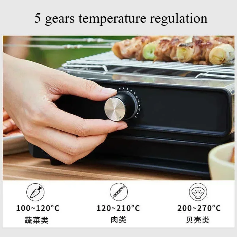 Barbecue Plate, Electric Grill Plate, Household Boat Machine, Indoor Smokeless Electric Grill, Kitchen Electric Bbq