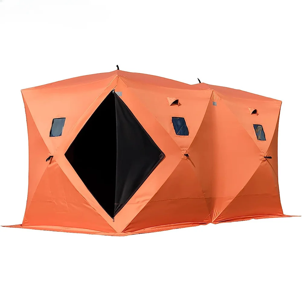 

new customized waterproof pop-up 2/3/4/8 person ice fishing tent with handbag