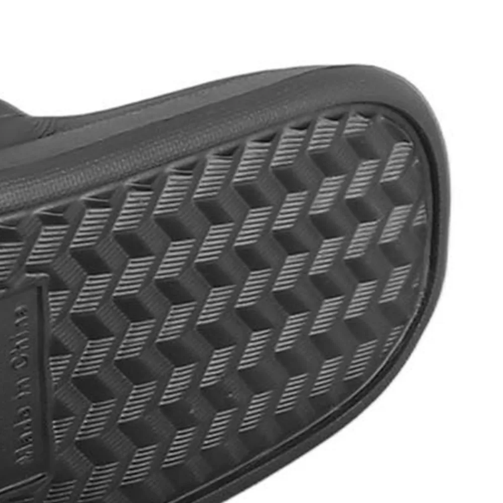 1 Pair Black Shower Slippers Indicated Size 44-45 EVA Non Slip Slippers for Indicated Size: 44-45 Suitable Size: 43-44