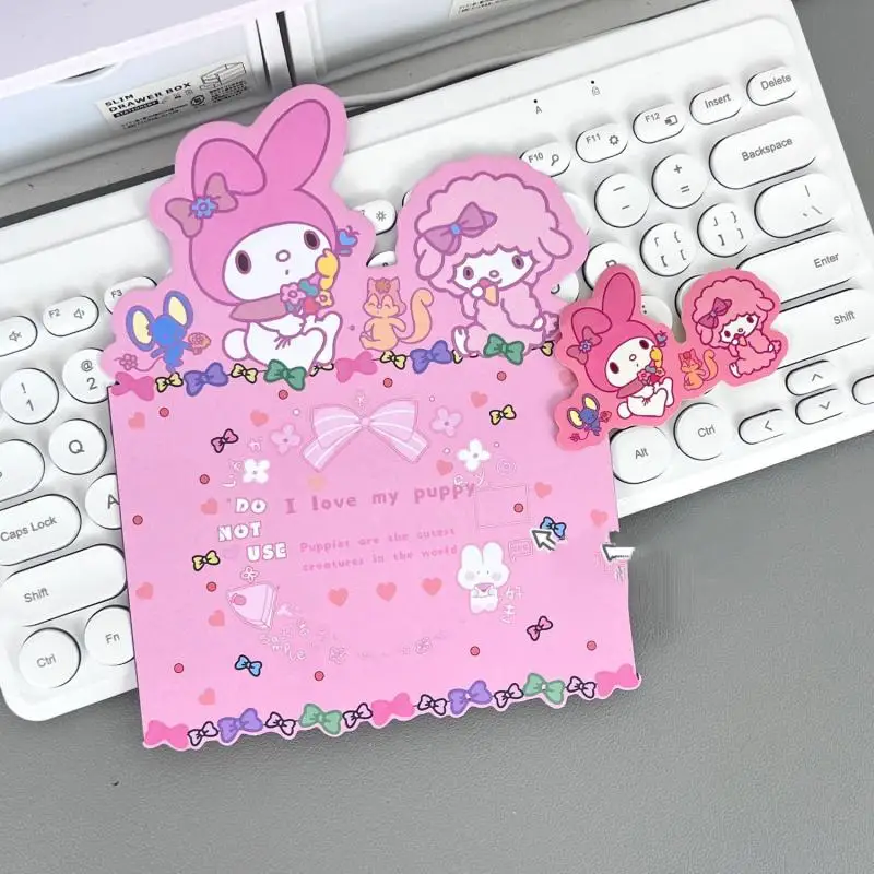 New Sanrio My Sweet Piano Letter Set My Melody Cartoon Kawaii Birthday Card Anime Pink Love Letter Envelope Set Holiday Gift ﻿