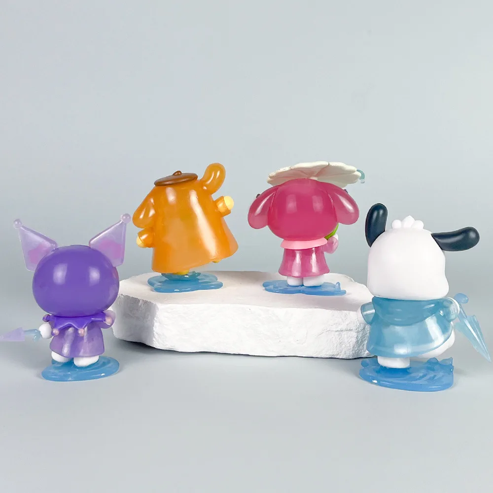 Sanrio figure Kulomi blind box rainy day Melody tide play animation figure Pacha dog cartoon ornament