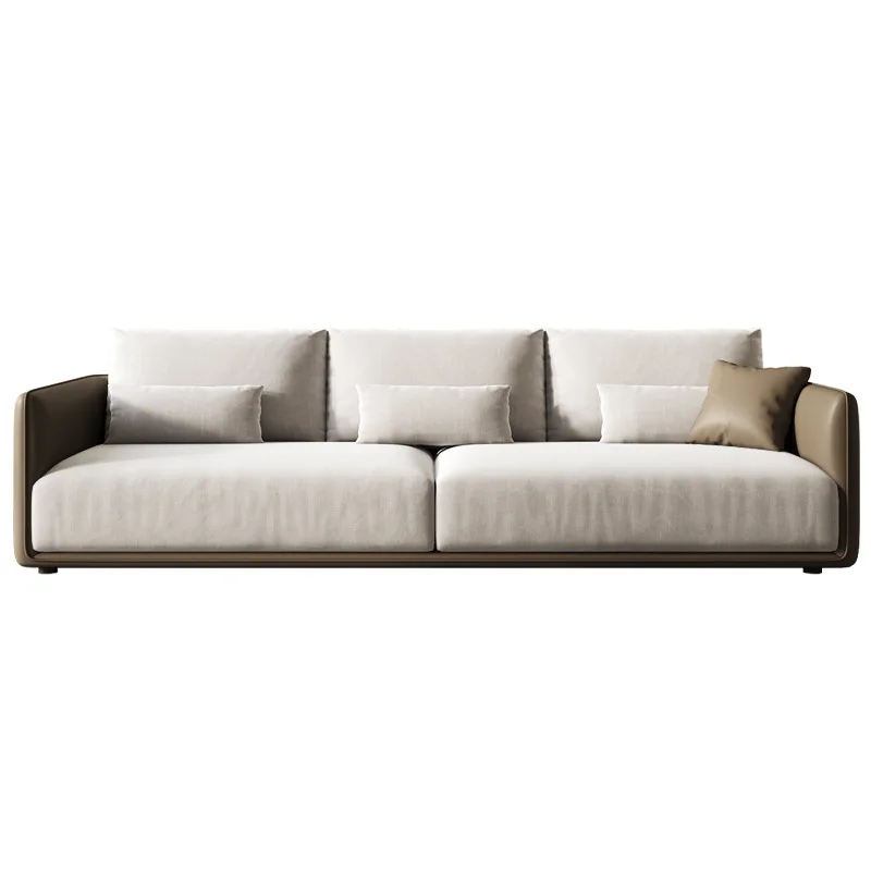 

Italian cotton and linen technology fabric sofa, very simple modern sofa in the living room