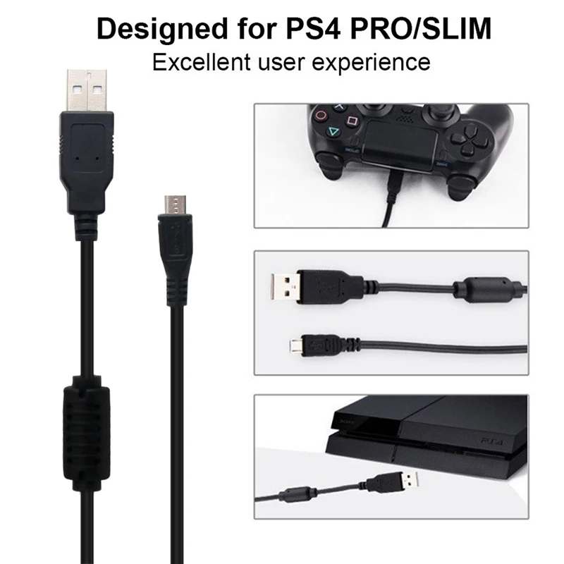 【Fast Delivery】2M Micro USB Charging Data Cable Power Cord For PS4/XBOX One Gamepad Controller For PS4 Accessories&Mobile Phone