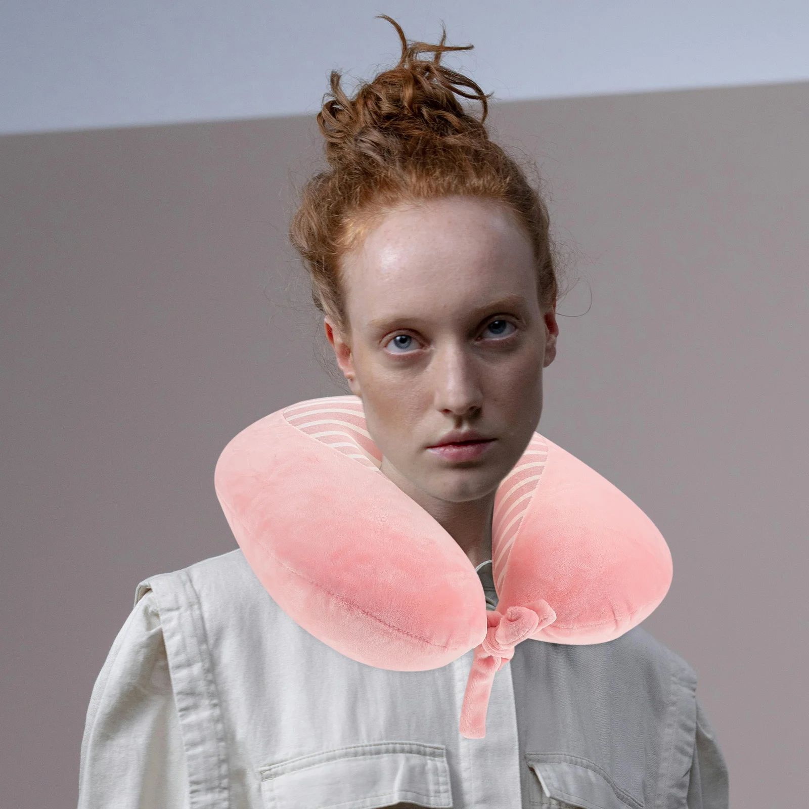 

U Shaped Travel Neck Pillow Ergonomic Support Comfortable Portable Pillow for Neck Back Rest