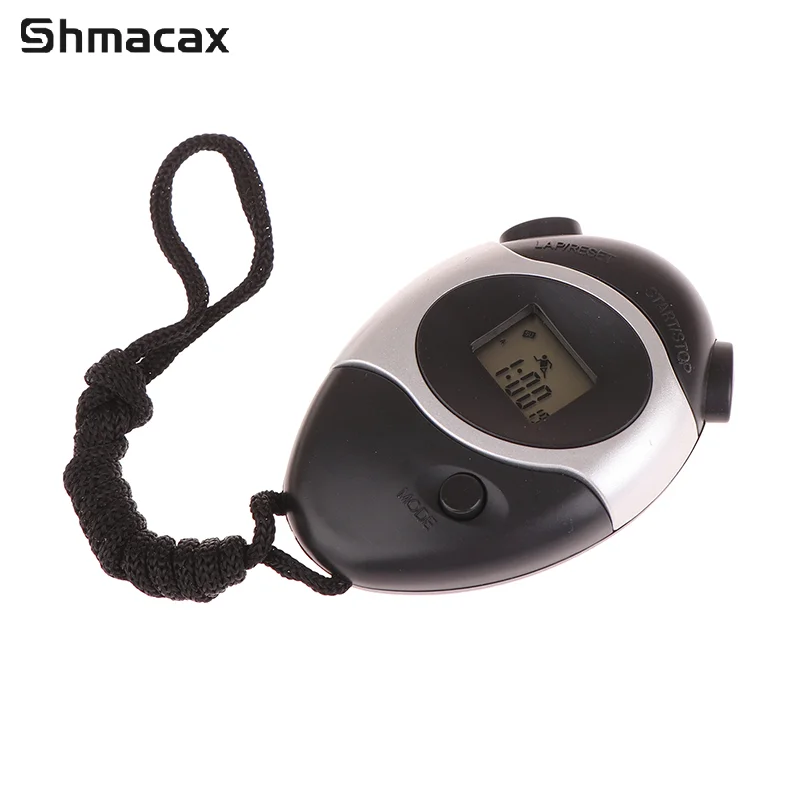 1PC 1069 Single Channel Waterproof Digital Handheld LCD Sports Stopwatch Timer Stop Watch With String Timers Stopwatch