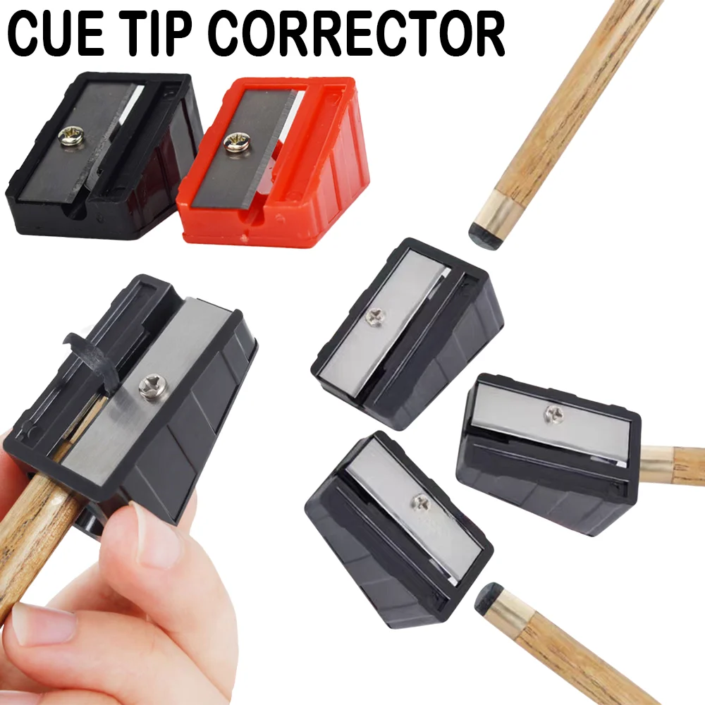 1Pc Quick Cut Pool Cue Tip Repair Change Tool Plastic Wearproof Cue Tip Sharpener Snooker Pool Room Billiard Accessories