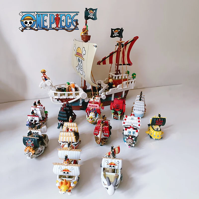 

POP MART One Piece Thousand Sunny Ship Great Route Series Collectible Fashion Anime Vehicle Model For Anime Fans And Collectors