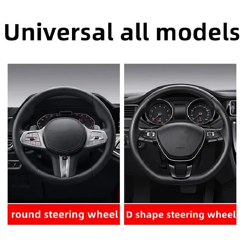 

1pair Car Steering Wheel Booster Cover Left+Right Non-Slip Steering Wheel Cover Protector Anti Dust Washable Durable Accessories
