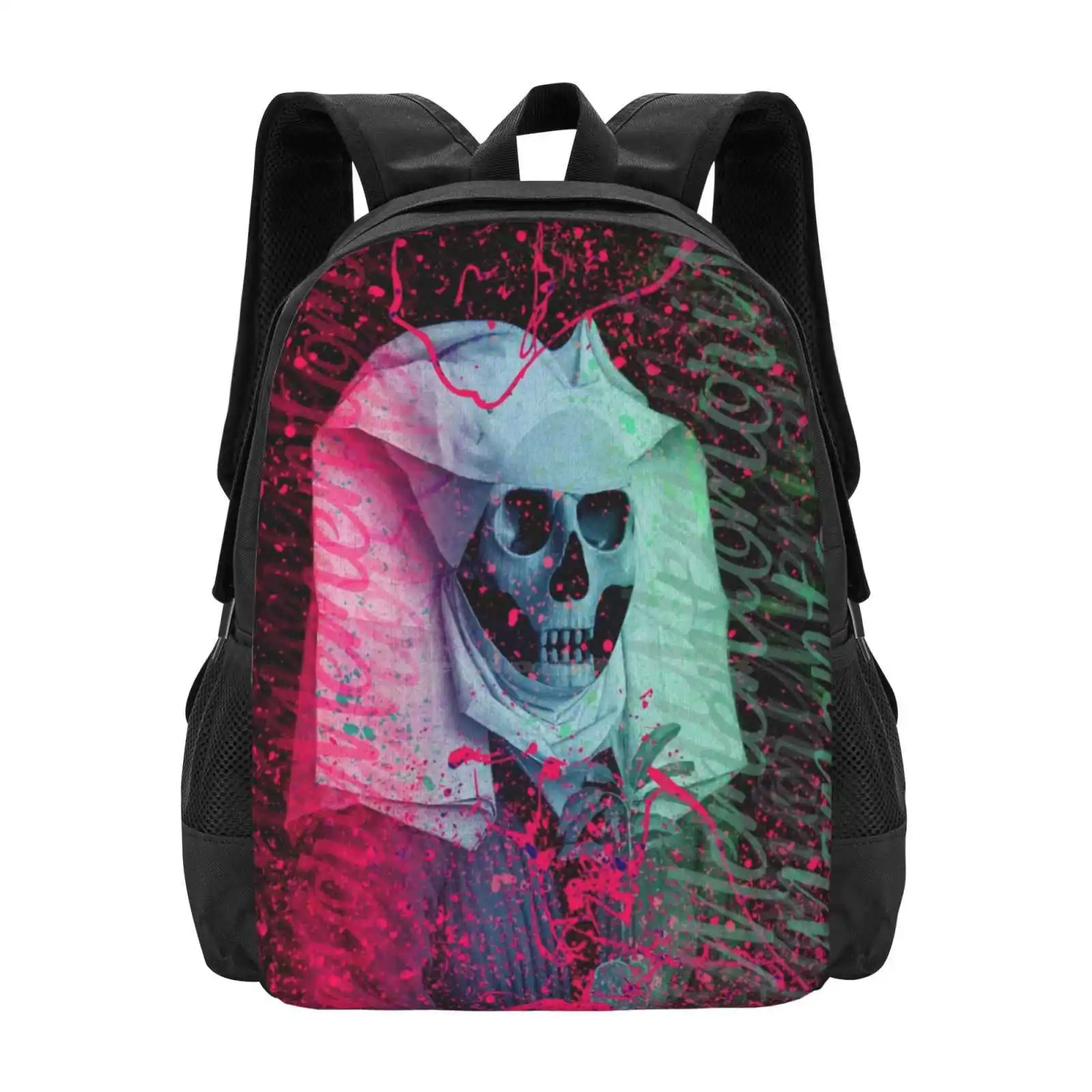 Memento Mori School Bags Travel Laptop Backpack