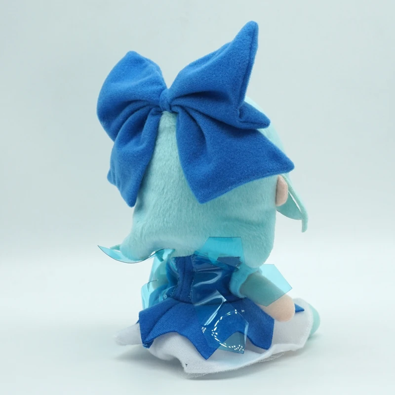 Anime Touhou Project Fumo Cirno Blue Wings Cosplay Pillow Sitting Posture Costume Cartoon Cute Adorable Plush Fans Birthday Gift