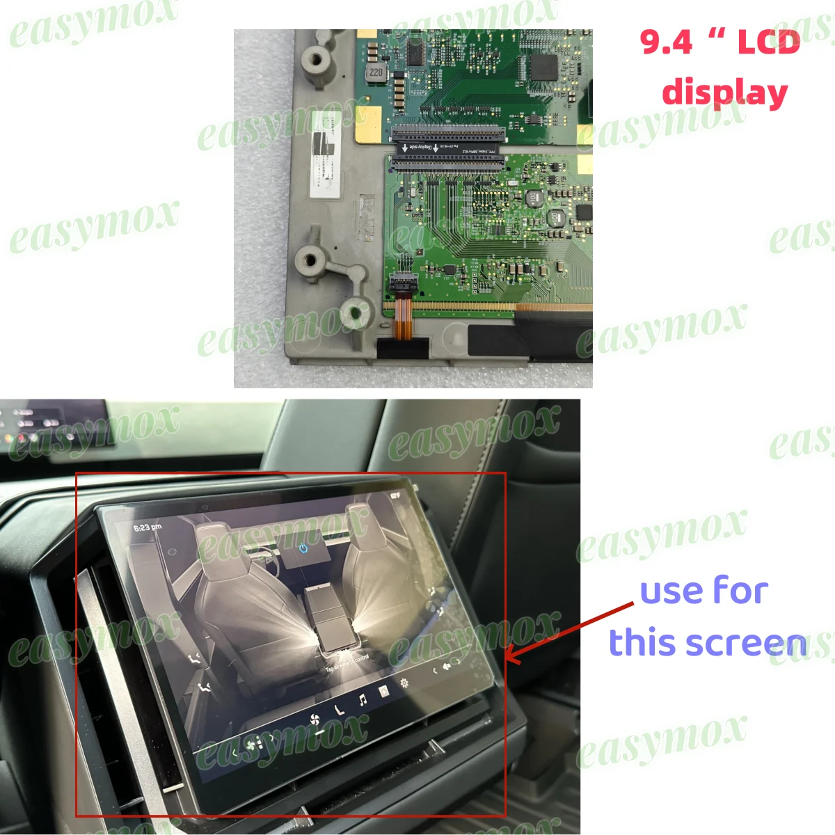 LCD Display For 2023 2024 Tesla Cybertruck CyberBeast Back Row Rear Seat Multimedia Entertainment Screen Repair