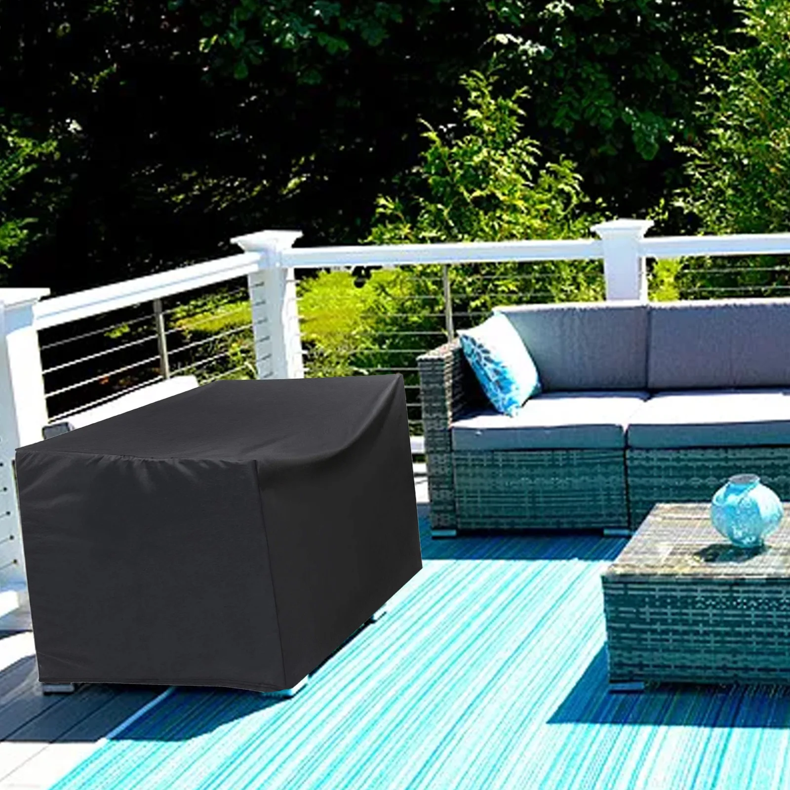 

Настраиваемый чехол для скамьи для хранения на открытом воздухе, изготовленный из водонепроницаемого материала, для защиты от пыли, влаги и УФ-лучей.