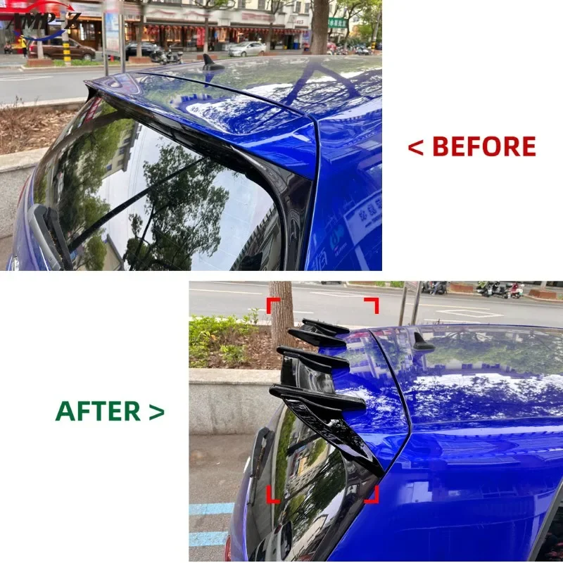 AK Style Car Trunk Lip Roof Spoiler Wing Car Rear Spoiler Body Kits Tuning For VW Golf 7 7.5 MK7 MK7.5 R GTI GTD 2013-2019