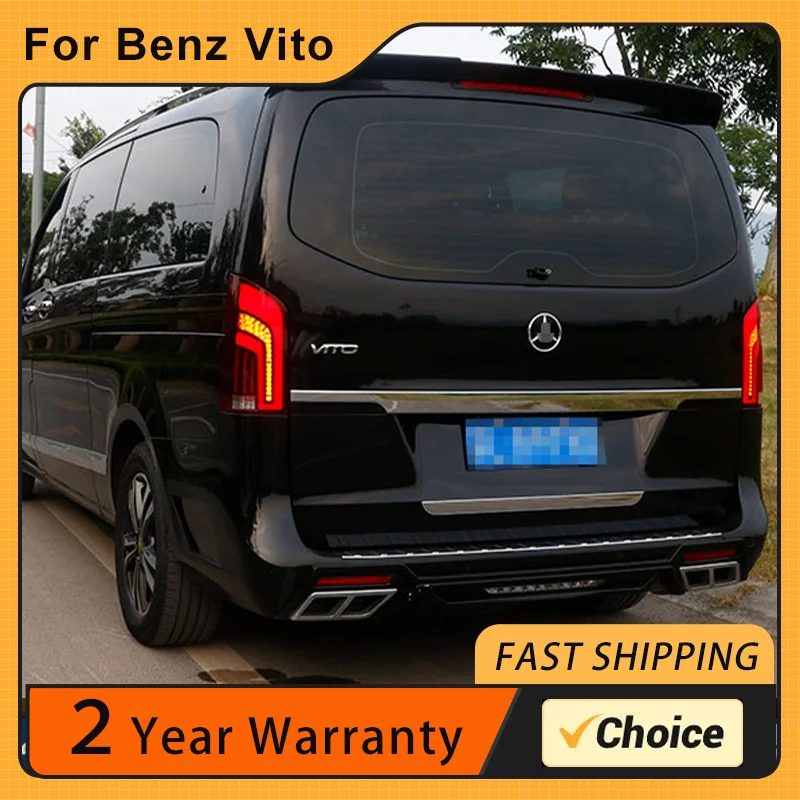 Auto Styling Rückleuchten Rücklicht Für Mercedes Benz V-Klasse Vito 2016-2020 Hinten Lampe DRL + Blinker + Reverse + Bremse LED