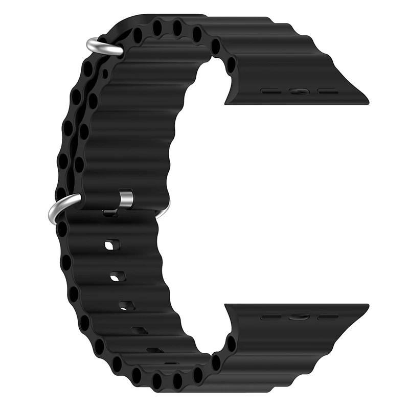 20Pcs Silicone Watch Band For Apple Watch Series 10 9 8 7 6 5 4 SE 49mm Ultra 45 44 41 40 42 38mm