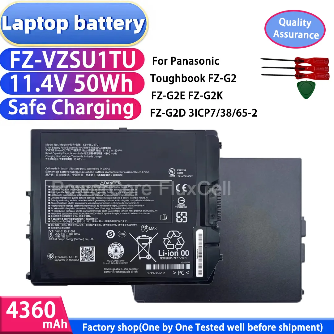 Factory store FZ-VZSU1TU 4360mAh 11.4V 50Wh  New Laptop Battery For Panasonic Toughbook FZ-G2 FZ-G2E FZ-G2K FZ-G2D 3ICP7/38/65-2