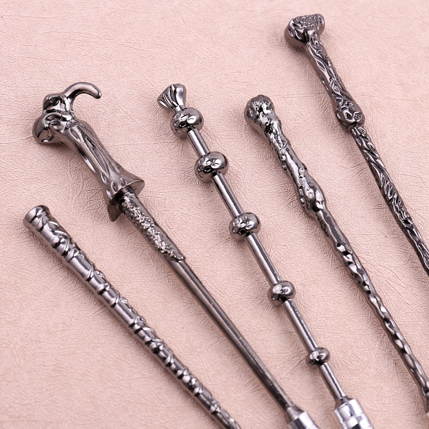 Make-up-Pinsel-Set – 5-teilig, Zauberstab, Make-up-Pinsel, Foundation, Blending, Rouge, Lidschatten, Gesicht, Lippen, Puderpinsel, Beauty-Tools