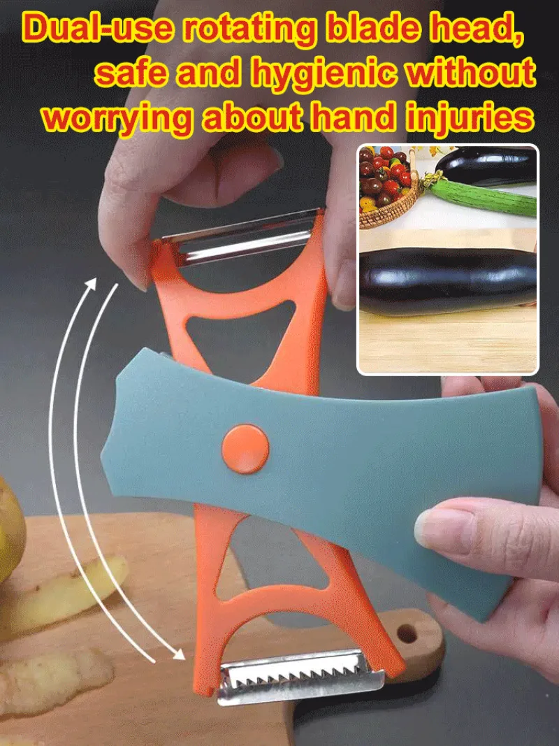 Rotary double-head peeler knife melon fruit fruit double-sided multi-function planer household kitchen to Peeling knife scraper