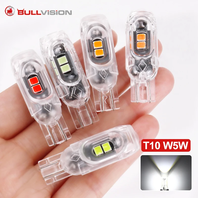 

Автомобильный стробоскоп T10 2835 5SMD, светодиодный мигающий фонарь для мотоцикла, подсветка номерного знака 5W5, бесконечное декодирование, габаритные огни