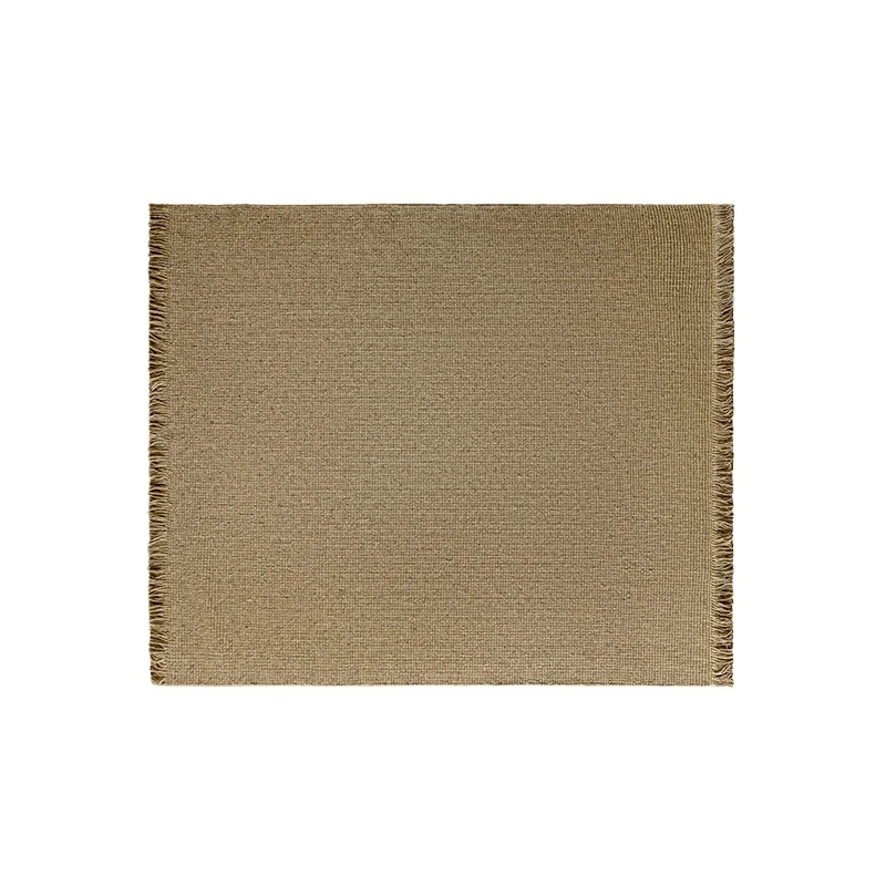 LH hand-woven carpet 0 glue environmentally friendly plain color living room home floor mat