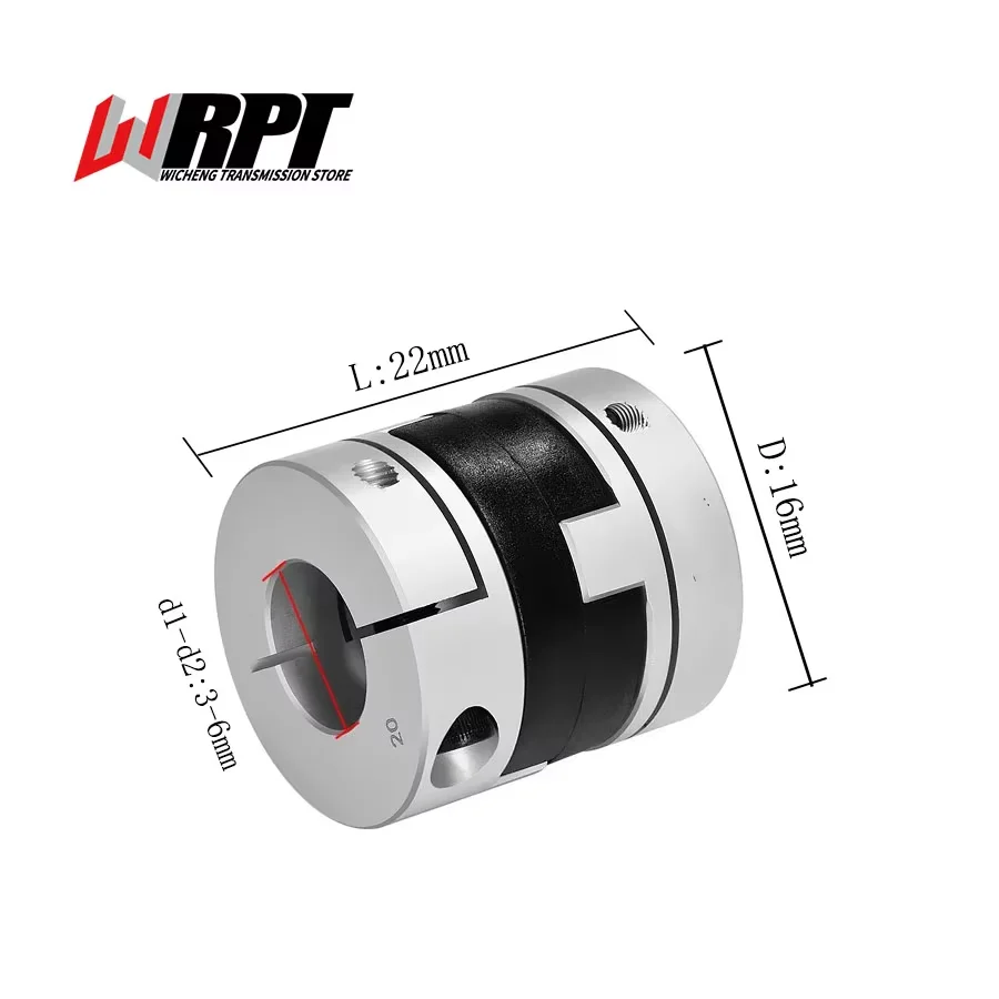 CHC Coupling Aluminum Alloy Quick Release Clamping Type Cross Adjusting Coupling Cross Slider Coupling CHC-16x22 CNC Parts
