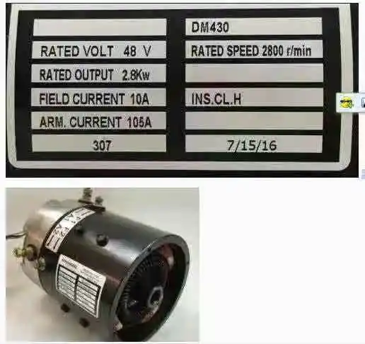 

DM430 48V 2.6KW DC Motor Electric Golf Conversion Kits