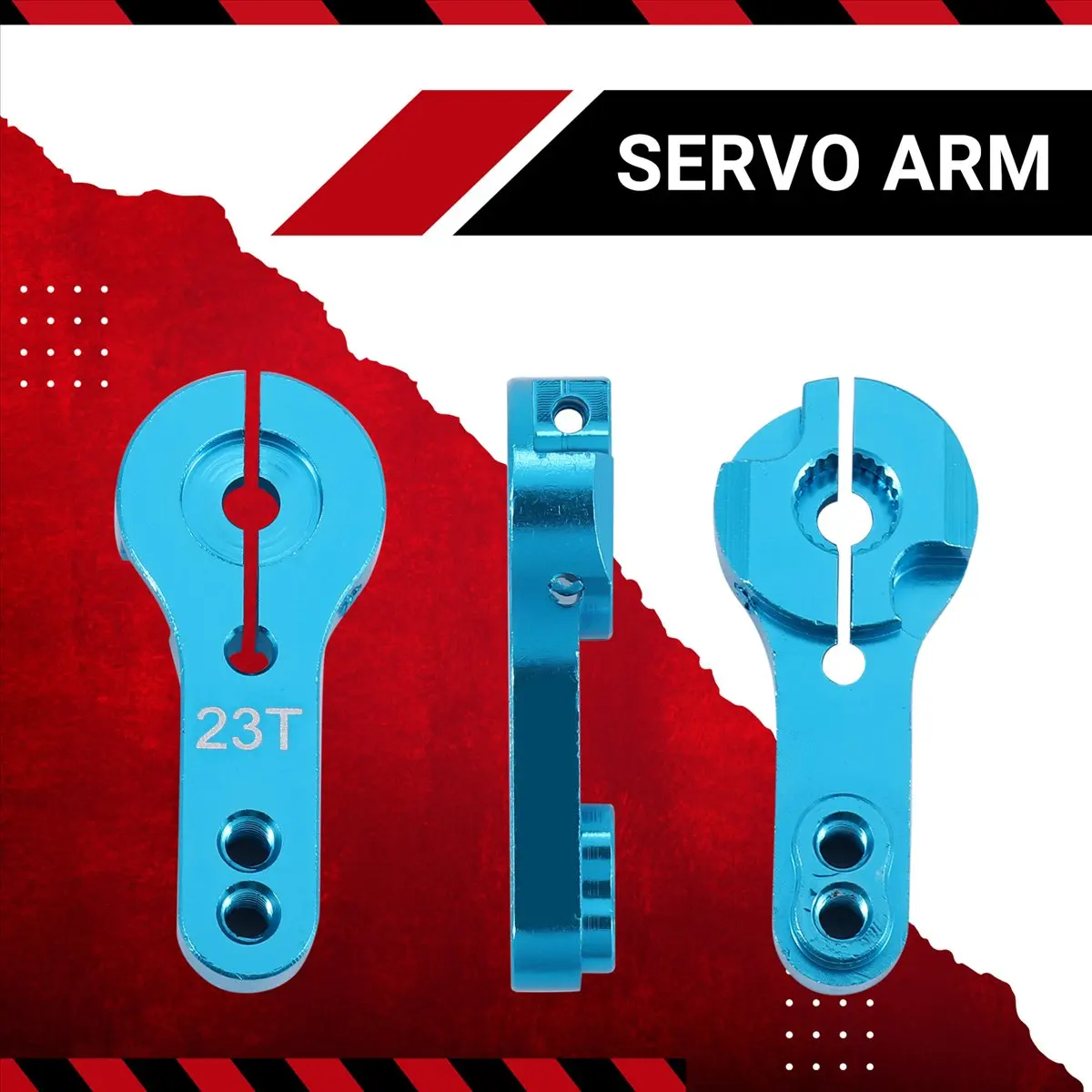 【CYBER MONDAY】5Pcs 23T Metal Servo Arm Horn with Screws for 1/10 RC Car Parts Accessories