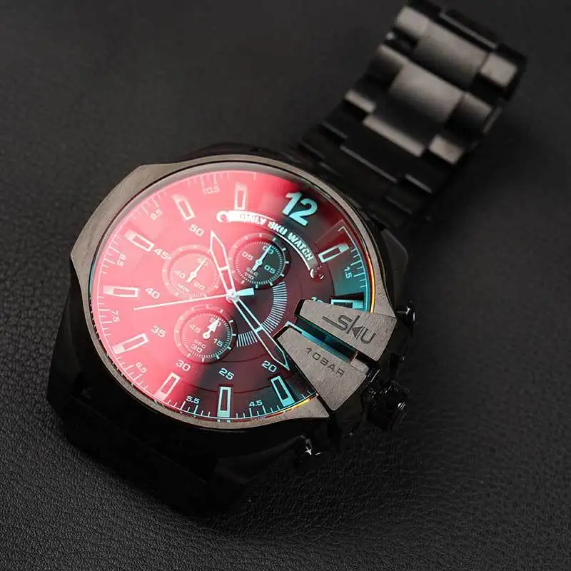Men's Big Size Watch - SKU Durable Timepiece for Men watches color-changing watch individuality vintage fashion watches