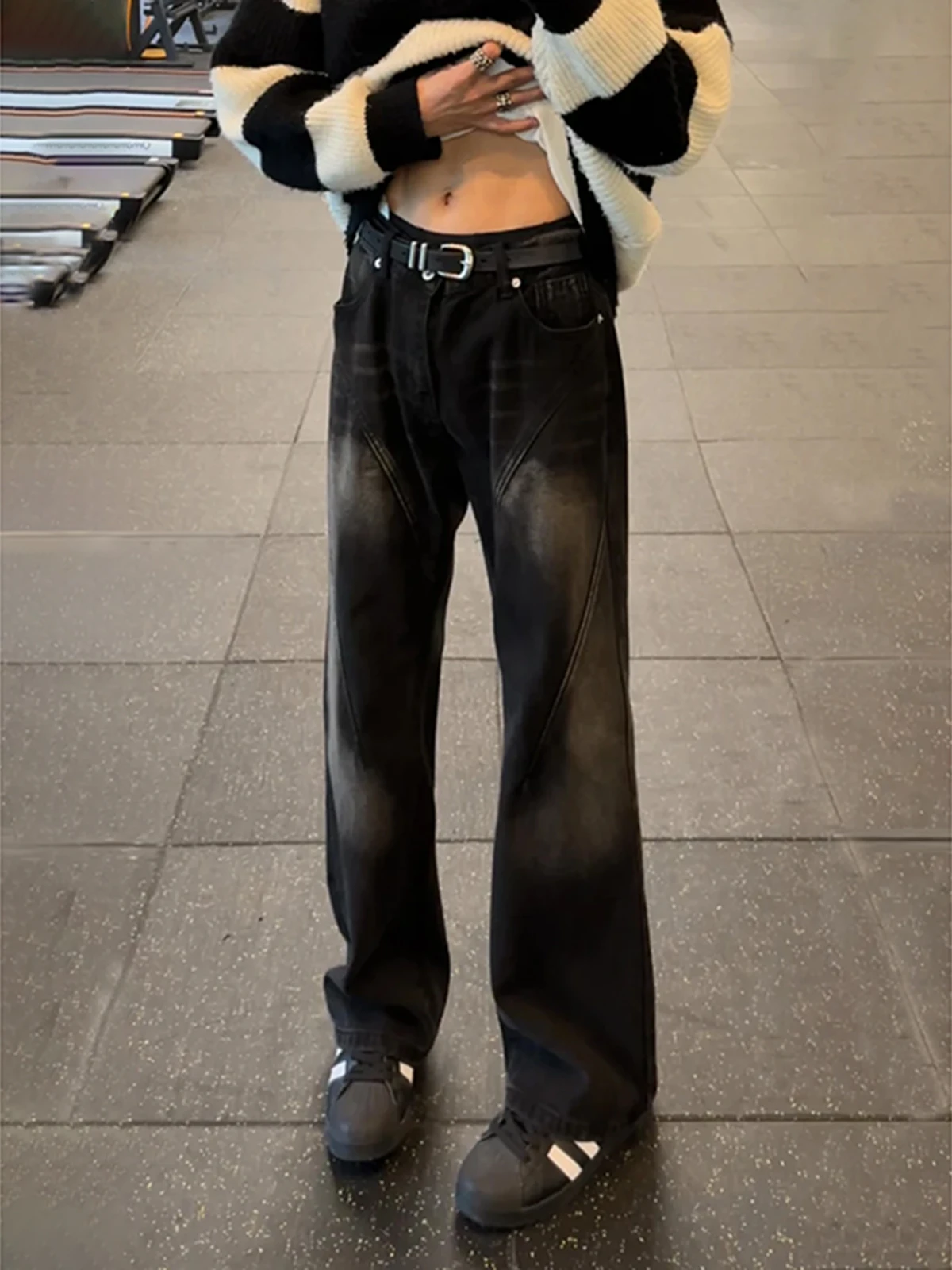 

Мужские джинсы в стиле ретро, прямые, зауженные, с эффектом поношенности, в стиле рабочей одежды, с расклешенными штанинами, молодежные, модные, износостойкие, длинные брюки