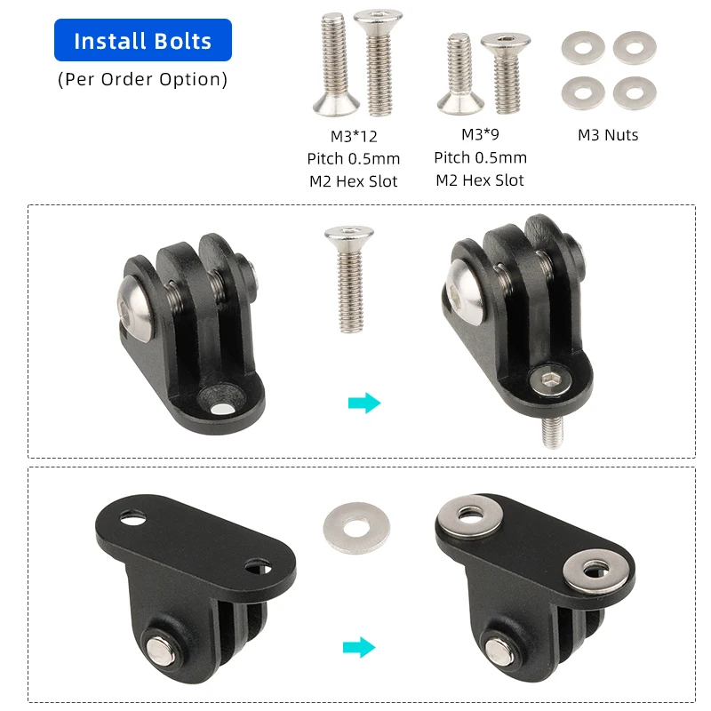 Garmin Edge Bryton 용 알루미늄 자전거 컴퓨터 마운트 어댑터 Gopro 스포... - 3