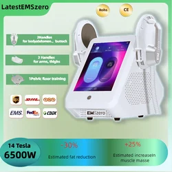 Dls-emslim NEO EMSzero HIEMT PRO-estimulador muscular para quemar grasa, alta calidad, EMS, 4 asas, 2024 W, novedad de 6500