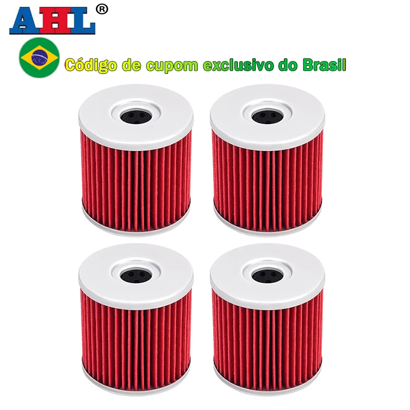 1/2/3/4PCS AHL Filtros de óleo para motocicleta para Hyosung GT650 GT650R GT650S Comet GV650 Aquila Avitar ST7 GT GV 650 650R 650S