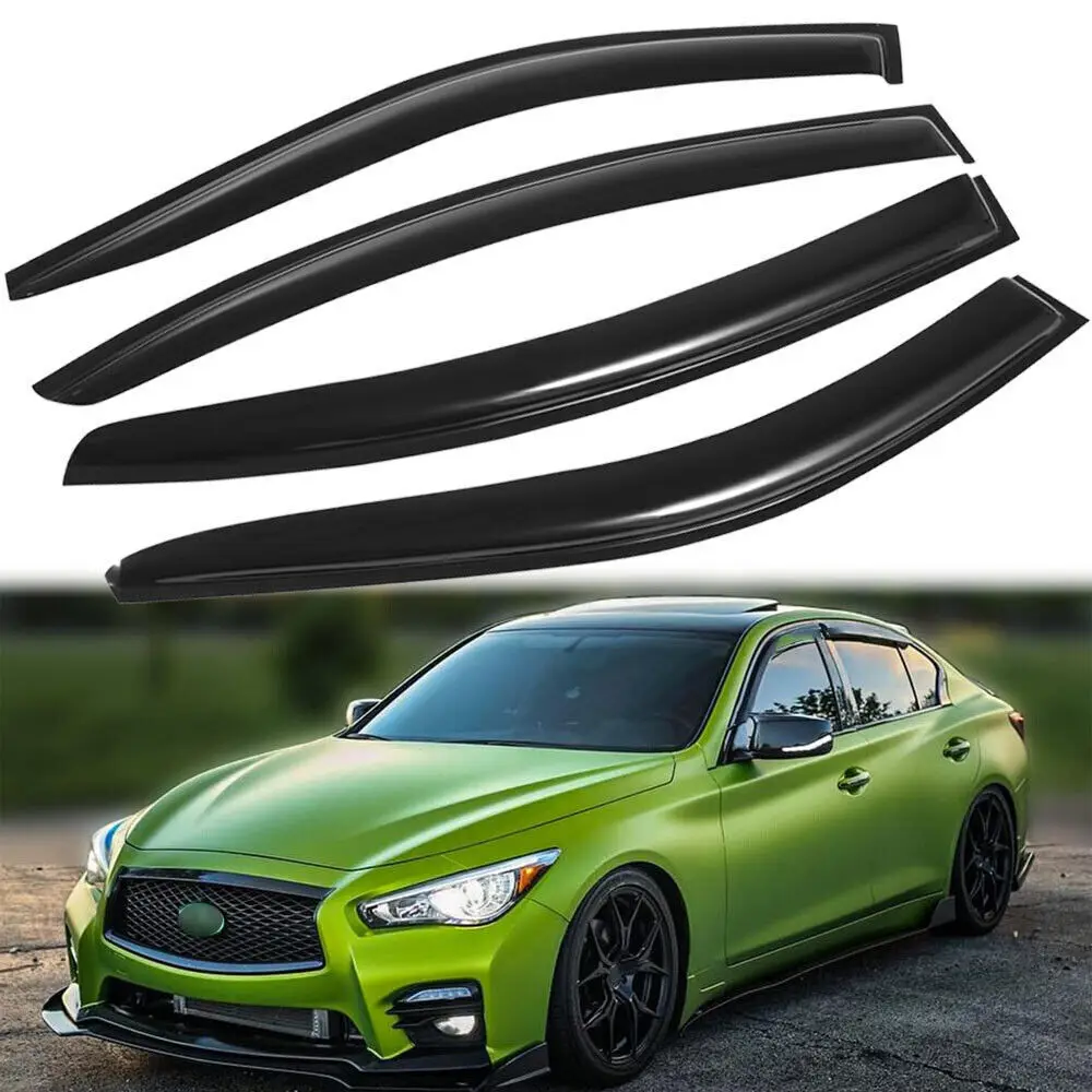 

Дефлекторы окон (ветровики) для Infiniti Q50 2014-2024, защита от солнца и дождя, комплект из 4 шт.