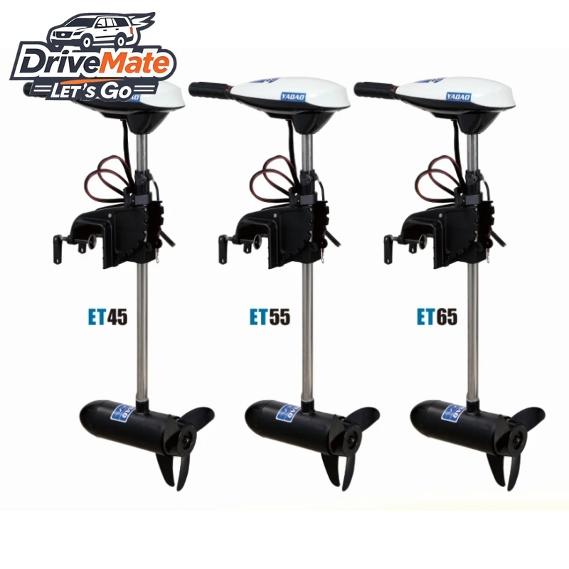 

HANGKAI-55LBS 12V Electric Trolling Motor for Boats Outboard Engine Hanging Propeller Motor