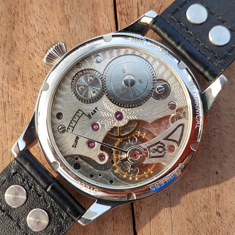 VaKuy Turbo Dafei Orologio meccanico manuale da uomo Seagull St3621 Movimento Orologio impermeabile luminoso da 44 mm