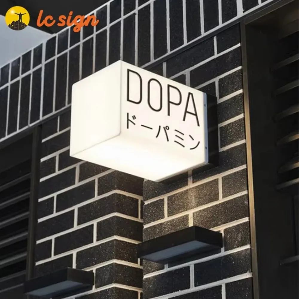 Led Luminous Signs Customized Signboard Double-Sided Single Side Lightbox Advertising Lighting External Sign Shop Display