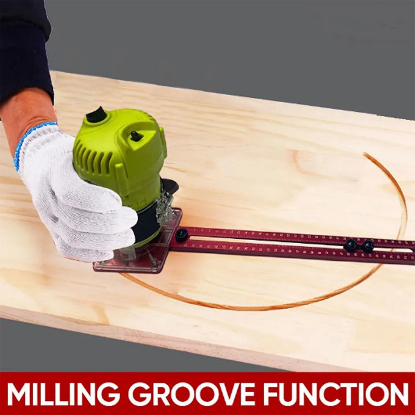 

Router Milling Bracket Aluminum Alloy Trimming Machine Board Woodworking Cutting Jig Router Milling