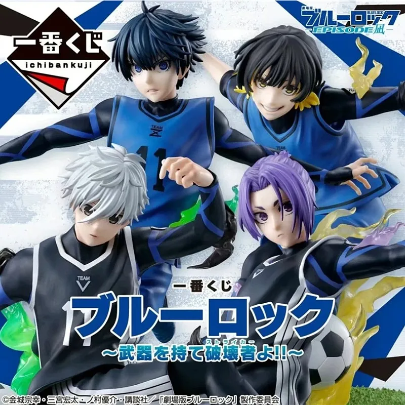 Bandai Ichiban Kuji Blue Lock Isagi Yoichi Bachira Meguru Weapon Wielding Saboteurs Anime Action Figures Model Collection Toys