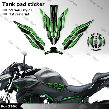 Z650 Serbatoio Carburante Adesivo Tappo Gas Olio 3D Decal Copertura Della Protezione Impermeabile Per KAWASAKI z650 Z 650 2022 2023 2024