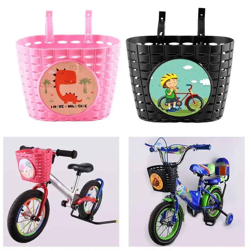 

Removable Bicycle Front Handlebars Bags Waterproof Plastic Bike Front Storage Basket for Boy Girl Cycling Generic Bike Basket