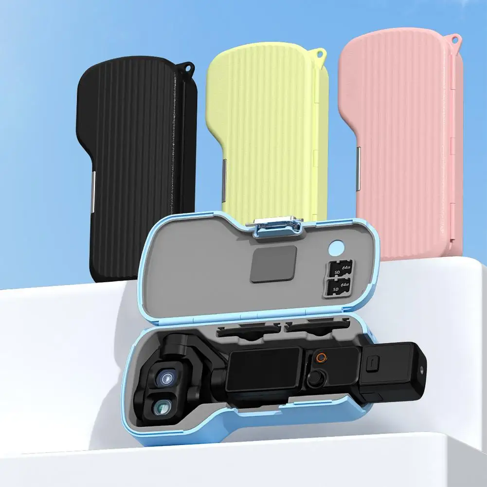 Carrying Case for DJI Pocket 4P Camera Storage Box Full Coverage Protective Case with Lanyard Lens & Screen Guard Accessories