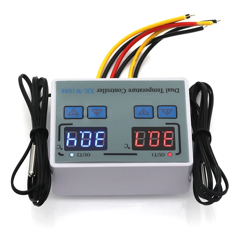 W1088 digital temperature and humidity controller egg incubator thermostat humidity controller heating and cooling controller