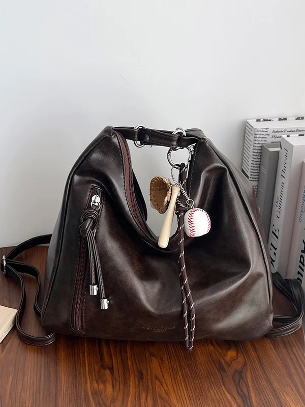 

Retro Large Capaci Crossbody Women's Bag Commuter Tote Bag 2025 New Lightweight Luxury Small ence High-End Feel