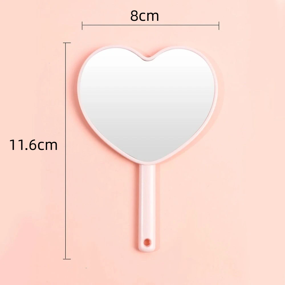 Fashion Love Makeup Mirror Cute Sweet Girl Style Mini Love Mirror Suitable for Carrying Around Makeup Mirrors