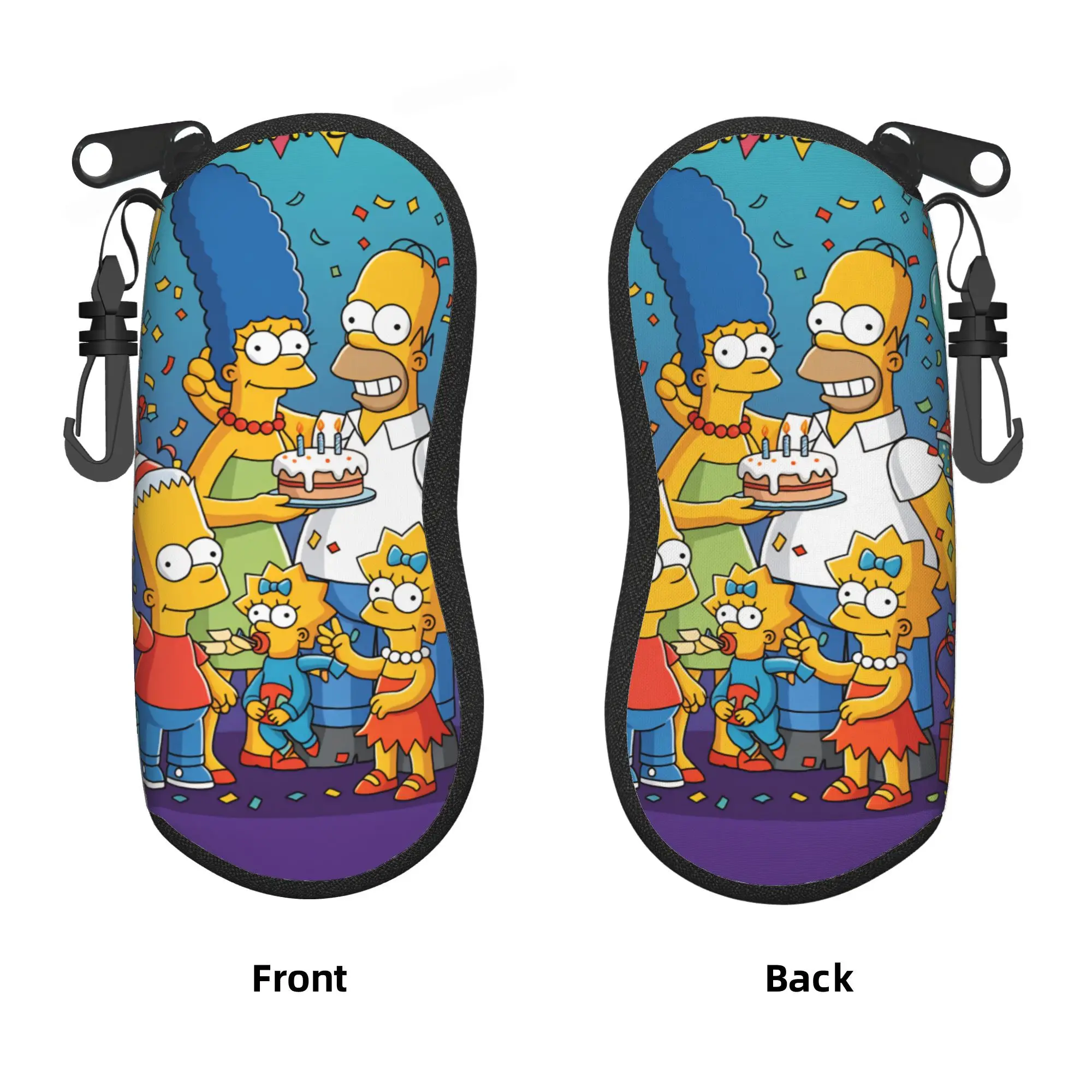 S-Simpsons Movies Glasses Case Cover Men Women  Sunglasses Pouch Soft Original Eyewear Box Daily Eyeglass Protector