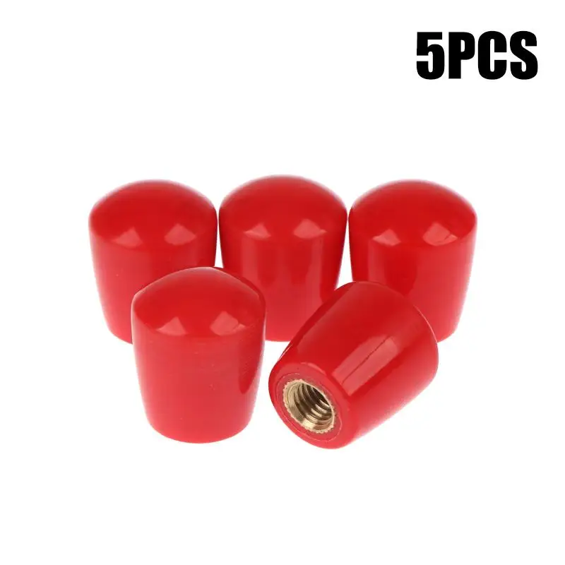 M8 M10 Oval Egg Shape Handle Sleeve Female Thread Brass Core Bakelite Phenolic Handle For Machine Tools Black/Red