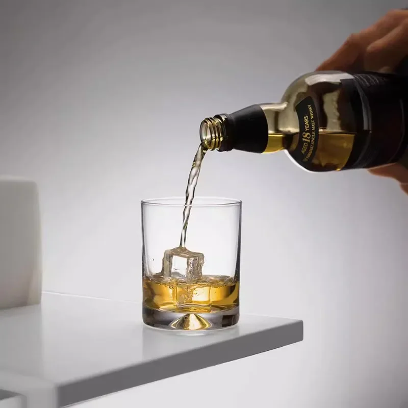 Crystal glass simple classical whiskey cup straight water cup household teacup