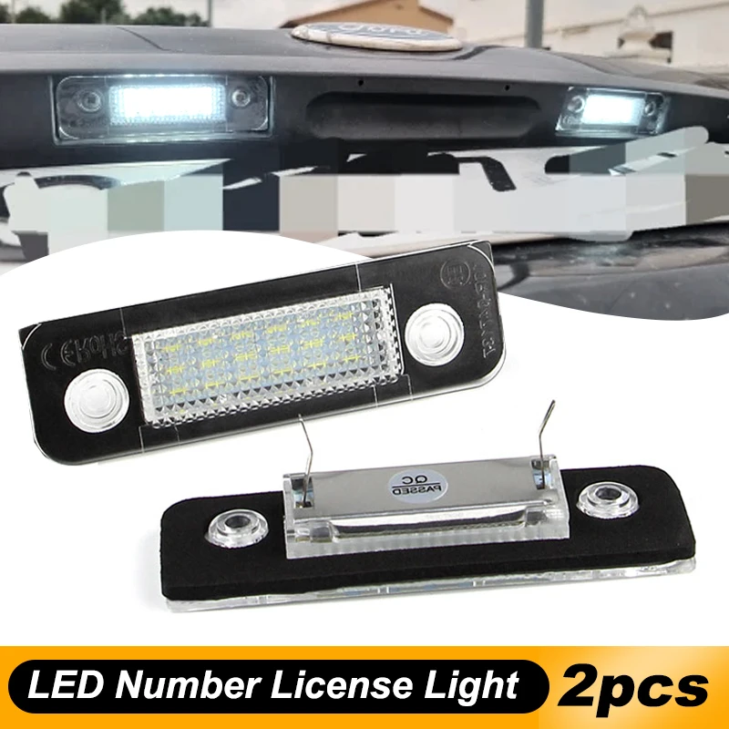 

2PCS Canbus LED License Light 12V For Ford Fiesta MK5 2001-2008 Fusion 2001-2011 Mondeo MK2 1996-2000 Led Number Plate Lights