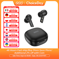 QCY HT05 ANC Wireless Earphone 40dB Noise Cancelling Bluetooth 5.2 Headphone 6 Mic ENC HD Call TWS Earbuds Transparency Mode