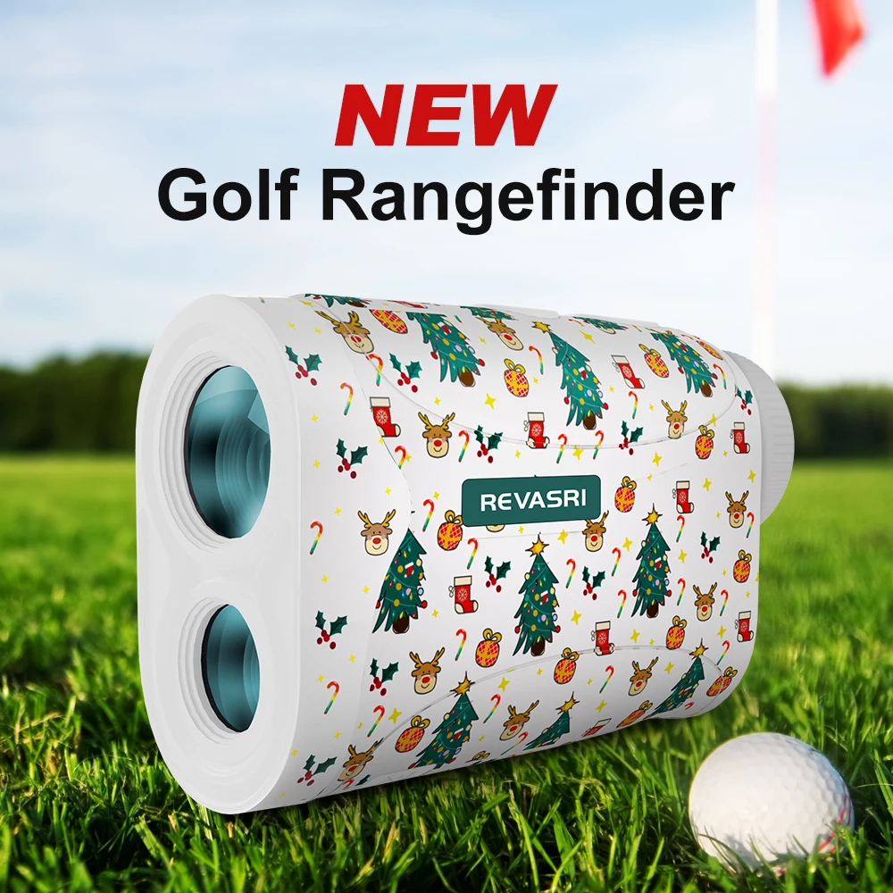 

REVASRI 1300Yards Golf Rangefinder with Slope 6X Magnification Type-C Charge Flag Lock Vibration - Christmas Gift for Golfers